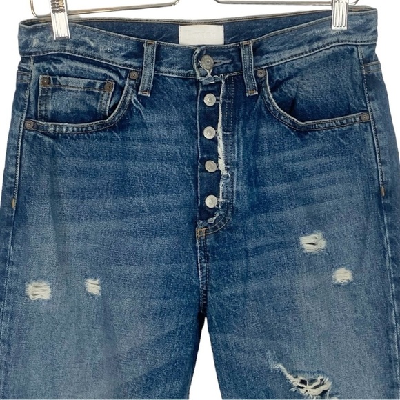 Boyish Billy High Waist Distressed Jeans Size 28 - Picture 4 of 12